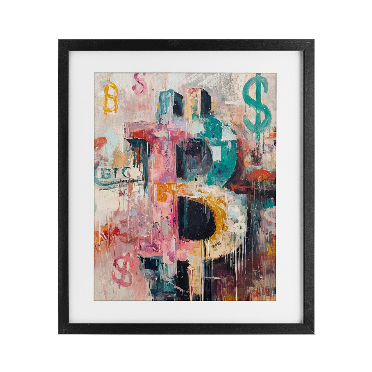 Stupell Industries Street Style Crypto Symbol Framed Print Under Glass, design by Svetlana Aleynikova